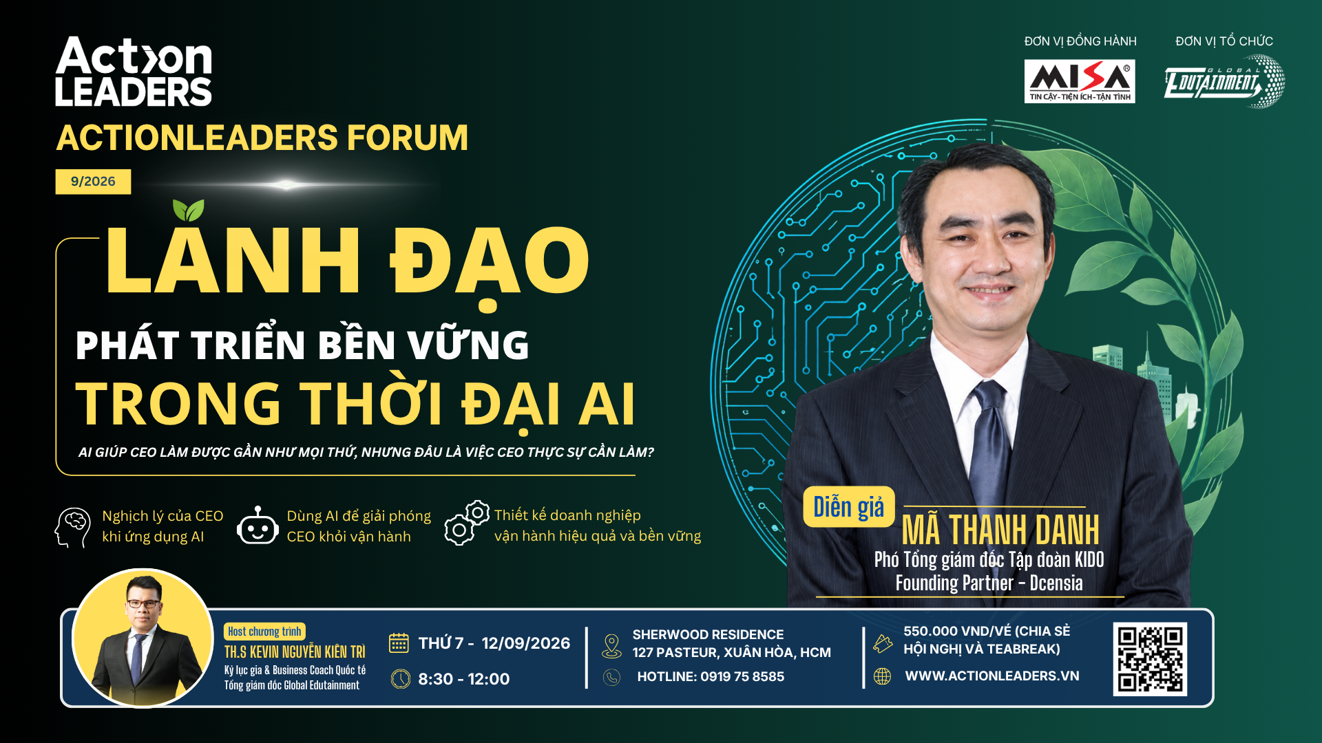 ActionLEADERS THÁNG 9 - LÃNH ĐẠO PHÁT TRIỂN BỀN VỮNG TRONG THỜI ĐẠI AI